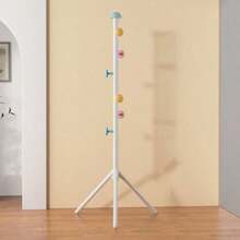 1pc Compact Freestanding Coat Rack, Cute Style 65inch (Height) Coat Rack Mushroom Shaped Design, Eye-Catching Appearance, Strong Load-Bearing Capacity, Easy And Convenient Installation, Suitable For Dorms And Various Other Scenes - Multicolor - View 11