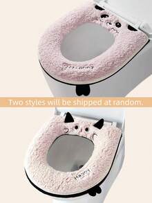 Joivida 1PC Thick Zippered Soft Comfortable Anti Slip Multiple Colors Toilet Seat Cover For Home Bathroom Use Easy Installation Washable Durable Non Slip Comfort Universal Fit Stay Put Design Toilet Essentials - Multicolor - View 13