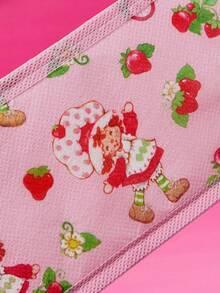 Strawberry Shortcake X SHEIN 1 قطعة/1 مجموعة من منظم تخزين الملابس الداخلية والجوارب بتصميم كعكة الفراولة القابلة للطي متعددة الأقسام. مناسبة جداً لوضعها فوق الخزانة أو الدرج. - وردي - مشاهدة 6