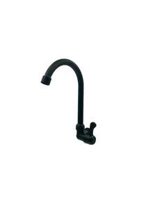 Matte Black Wide Spray Shower Faucet, Waterfall Sink Tap, 3-Hole Mount Double Handle Modern Vanity Faucet With Pop-Up Drain Assembly & Supply Hoses, 8 Inch - A - View 12