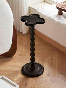 1pc Modern Round Wooden Side Table, End Table, Wooden Coffee Table, Wooden Coffee Table, Small Side Table, Multifunctional Base For Living Room, Sofa, Bedroom, Plant Stand, Home Decor Furniture, Suitable For Living Room, Bedroom, Bedside, Garden - Multicolor - View 17