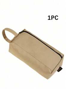 1/2PCS Canvas Pencil Case With Handle, Large Capacity Pen Pouch Bag With Zipper, Portable Stationery Organizer For School Office College Students, Multi-Color Available - multicolor - View 16
