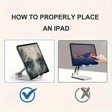 Teckwe Adjustable Foldable Desktop Phone Stand Freely Liftable Height Anti-Slip Stable Base Universal Smartphone Holder Home Office Daily Use - White - View 6