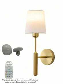 1PC Rechargeable Battery Powered Wall Lamps, Battery Operated, No Wiring Needed, Suitable For Bedroom, Cabin, Bedside Reading Light - one-size - View 12