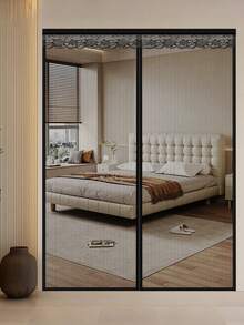 1-Pack Magnetic Screen Door, Auto-Close Heavy-Duty Hands-Free Mesh, Keeps Bugs Out & Lets Fresh Air In, Pet-Friendly For Home, Patio, Balcony, Backyard, Summer Must-Have For Indoor & Outdoor Use - black - View 30