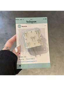 A Set Of 1 Velvet Wavy Protective Cord Sleeve, Featuring A Metal Bow And Steel Bead Design, Suitable For 20W/18W Smartphone Chargers, Charger Head Protectors, And Compatible With Various Chargers - Clear - View 5