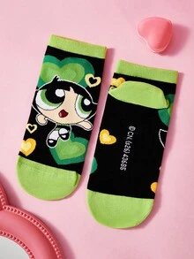 THE POWERPUFF GIRLS X SHEIN Powerpuff Girls 3-Pack Women's Socks - variegated - View 7
