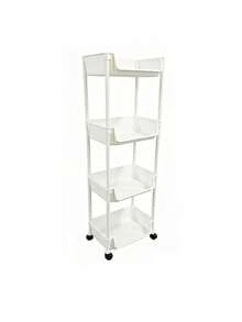 Kệ lưu trữ cầm tay di động, phù hợp để lưu trữ đồ ăn nhẹ, vật dụng và sách, có thể đặt trong bếp hoặc phòng ngủ. Kệ lưu trữ đồ ăn nhẹ nhiều tầng dùng cho gia đình - trắng - Xem 10