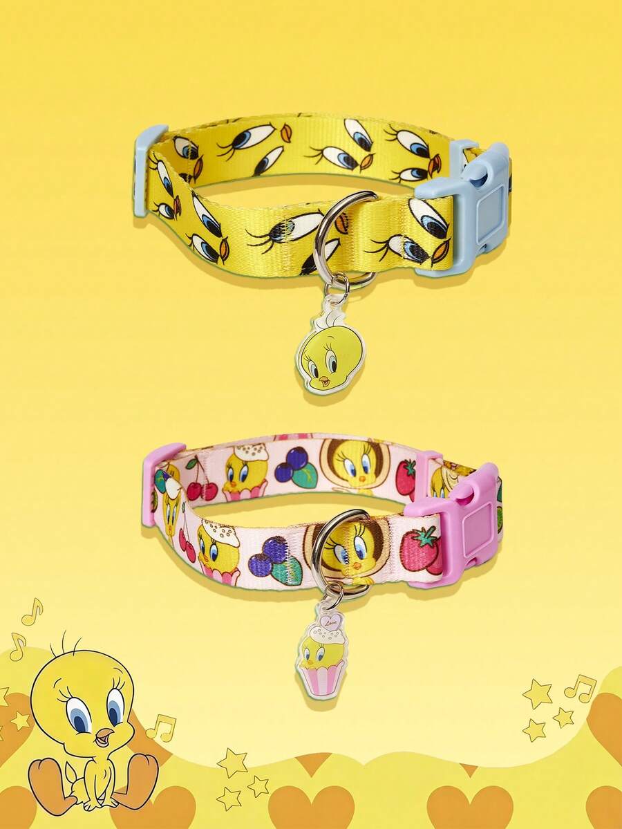 LOONEY TUNES X PETSIN Pet Cat And Dog Collar, Suitable For Daily Wear - Multicolor - View 1