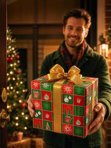 Christmas Print Gift Wrapping Paper - H - View 8