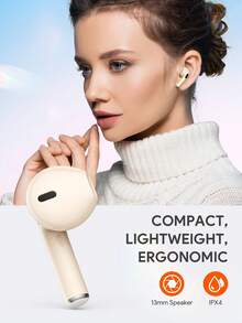 JMMO Wireless Earbuds With Premium Sound, 5.3 Auto Pairing Ear Buds With Long Playtime Light Weight Waterproof Wireless Headphones For IOS And Android, Suitable For Sports Workout - View 2