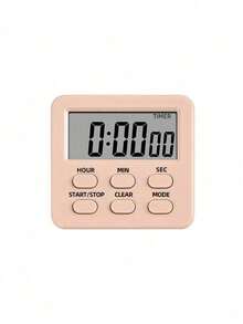 Teckwe 1pc Kitchen Timer Large LCD Display, Hours Count Down/Increment Function, Hour/Minute/Second Adjustment, One-Button Start/Stop, Clear Reset Button, Mode Switch Button, Back-To-School Essential - Multicolor - View 13