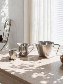 Haus Hana 1pc Stainless Steel Latte Art Cup/Extraction Cup Perfect For Milk Frothing & Coffee Decorations, Ideal For Home Or Cafe Use - Multicolor - View 1