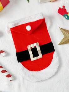 PETSIN Christmas Theme Pet Cosplay Santa Claus Costume, Suitable For Cats And Dogs - Red - View 3