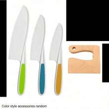 MINKOJA 6 Pieces Montessori Toddler Kitchen Utensil Set,Real Cooking Knife Hay Knife,Birthday Gift(Random Component Color),Cooking Knife Set,Cooking Toy Set,Toddler Knife Set,Kitchen Toy,Kids Kitchen - Multicolor - View 11