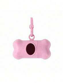 1/2/6PCS Hands Free Dog Waste Bag Dispenser Durable Plastic Free Portable Poop Collector Wheat Straw Bone Shaped Holder For Outdoor Walking Training Pet Waste Bag Carrier - Multicolor - View 18