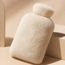 1pc Water Filling PVC Hot Water Bottle, Anti-Explosion With Cute Plush Cover - multicolor - View 6
