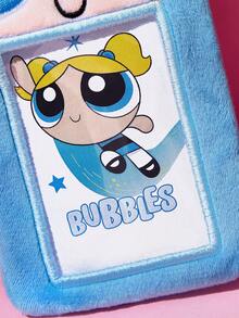 THE POWERPUFF GIRLS X SHEIN Dompet Kartu Animasi Biru, Bentuk Rambut Tiga Dimensi, Cocok Untuk Menyimpan Kartu Kecil Idou, Kartu Kerja, Kartu Kampus, Kartu Transportasi, dll., Desain Jendela PVC Transparan, Dapat Digantung di Tas - Gadis Powerpuff - View 6