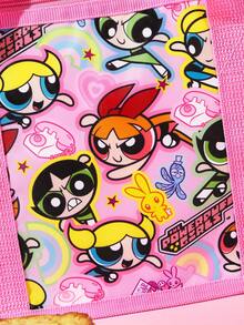 THE POWERPUFF GIRLS X SHEIN 可愛超級英雄女孩印花保溫午餐袋，可重複使用防漏保溫冷藏手提袋，便攜式食物儲存袋 - 彩色 - 查看 4