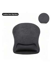 2pcs PU Leather Wrist‑Support Mouse Pad, Soft Wrist Rest Cushion, Comfort Wrist Pillow For Computer Office Daily Use - View 7