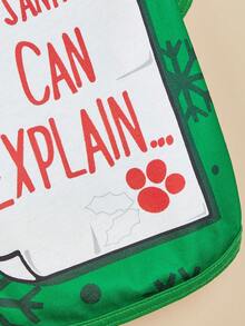 PETSIN Funny Christmas Letter‑Print Pet Garment, "Dear Santa I Can Explain" Seasonal Wear For Dogs Cats - Multicolor - View 11