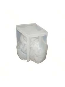 情人節玫瑰骷髏情侶蠟燭矽膠模具 DIY 萬聖節石膏水泥吊墜滴蠟研磨工具 - 骷髏 - 查看 7