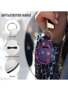 1PC Cute Round Shape Keychain Smooth Lightweight Durable Anti Rust Hook Clip For Backpack Keys Wallet Purse Handbag Charm Accessory For Women Men Daily Use Travel Birthday Christmas Gift - Multicolor - View 2