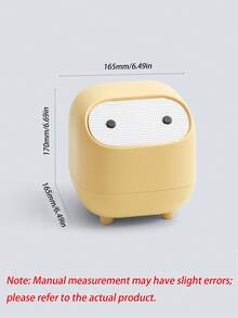 Mini Desk Trash Can With Press-Open Lid, Small Office Tabletop Waste Basket, 2-Layer Portable Garbage Bin For Home, Car, Dorm - Multicolor - View 24