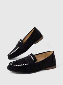 Sleekvia Women's Flat Shoes - Black - View 3