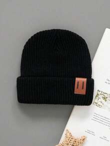 1 Knitted Newborn Hat, Winter Spring Children's Knitted Hat, Unisex For Boys And Girls, Baby Accessories, Children's Hat, Elastic - Multicolor - View 7