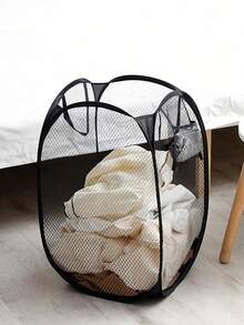 1 buah Keranjang Cucian Lipat Kapasitas Besar, Keranjang Penyimpanan Portabel dengan Pegangan untuk Kamar Mandi, Kamar Tidur, Lemari, Pengatur Hemat Ruang - MultiWarna - View 8