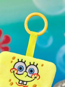 SpongeBob SquarePants | SHEIN 1Pc Cartoon Card Bag, Cute Shape, Suitable For Putting Idou Small Cards, Work Cards, Campus Cards, Transportation Cards, Etc., Transparent PVC Window Design, Can Be Hung On The Bag - SpongeBob SquarePants - View 5