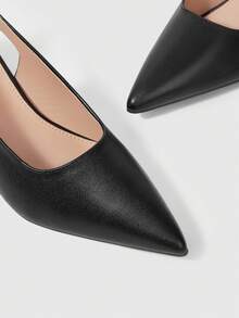 Sleekvia Elegant, Simple And Generous, Fashionable And Versatile, Casual Workplace Commuter Women's High-Heeled Shoes - Black - View 4
