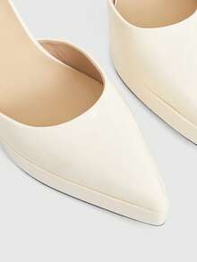 CUCCOO LuxiPop High-Heeled Thick-Soled Platform Fashionable And Simple Banquet Shoes - Apricot - View 7