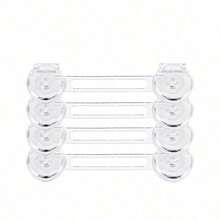 SHEIN Transparent Baby Safety Lock, No Paste And No Punching, Cabinet Drawer Anti-Clamp Baby Protective Buckle - Multicolor - View 10