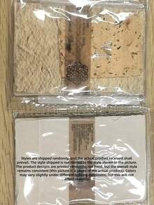 1套壓紋亞麻紋理紙復古漸層模糊花卉裝飾卡紙，適用於剪貼簿、手帳日記、拼貼相簿、牆面藝術、禮品包裝、卡片製作、文具、辦公、學校手工、分層蓋印、旅行筆記本、計畫本、雜誌手帳 - 浪漫手作 - 查看 15