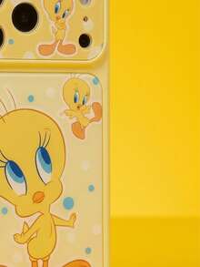 ShellaStory LOONEY TUNES X SHEIN A Stylish, High-End Printed Pattern Protective Phone Case Design, Perfect Compatible With Iphone – A Cute, Fashionable, And Sophisticated Phone Case. - Multicolor - View 3
