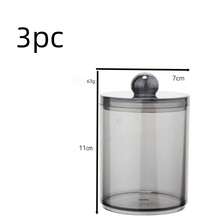1pc Large Capacity Plastic Cotton Swab Storage Box Lightweight Durable Easy Clean Space Saving Desktop Cosmetic Organizer Solid Color Storage Container For Vanity Table Bathroom Counter Bedroom Desk Home Organization Cosmetic Accessory Storage - View 15