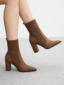 Brown suede
