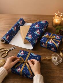 Christmas Print Gift Wrapping Paper - F - View 6