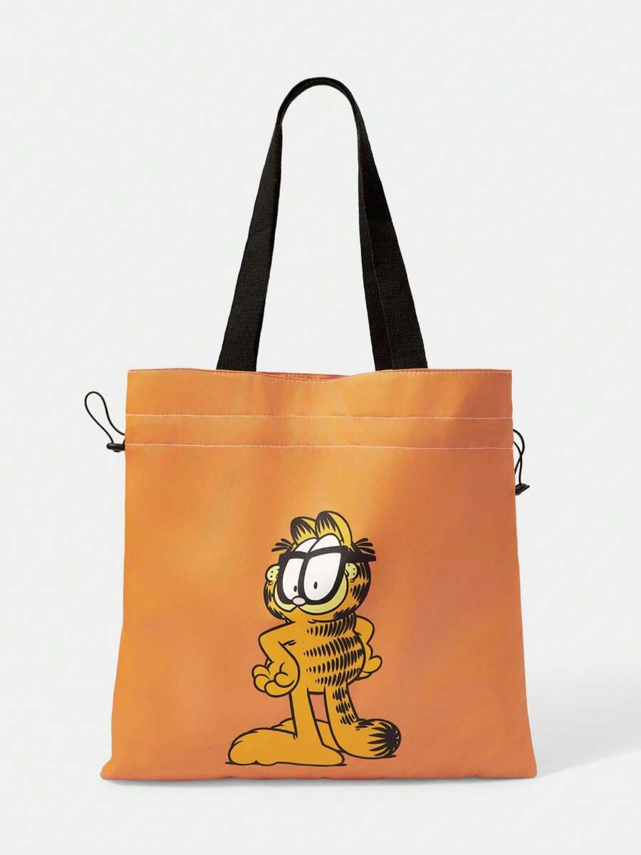 GARFIELD | SHEIN 女款卡通印花圖案便利手提包 - 貓-2 - 查看 1