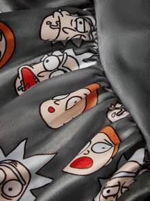 Rick and Morty X SHEIN 女款連體髮帽頭巾帽 - 彩色 - 查看 8