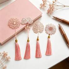 Creative Exquisite Plant Leaf Veins Leaves Of The Seasons Literary Gift Metal Bookmarks Holiday Gift Sets For Teachers And Friends Back To School - multicolor - View 5