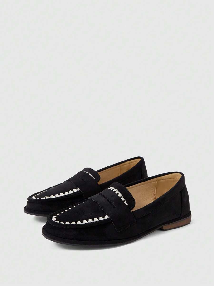 Sleekvia Women's Flat Shoes - Black - View 1