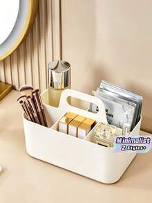 Stackable Storage Box, Portable Handheld Desktop Organizer For Bathroom, Office, Craft And School Supplies, Multifunctional Cosmetic Storage Container - multicolor - View 1
