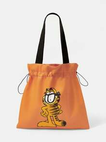 GARFIELD | SHEIN 女款卡通印花圖案便利手提包 - 貓-2 - 查看 6