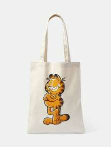 GARFIELD | SHEIN حقيبة يد نسائية بنمط كرتوني لطيف وعملية - كات-4 - مشاهدة 1