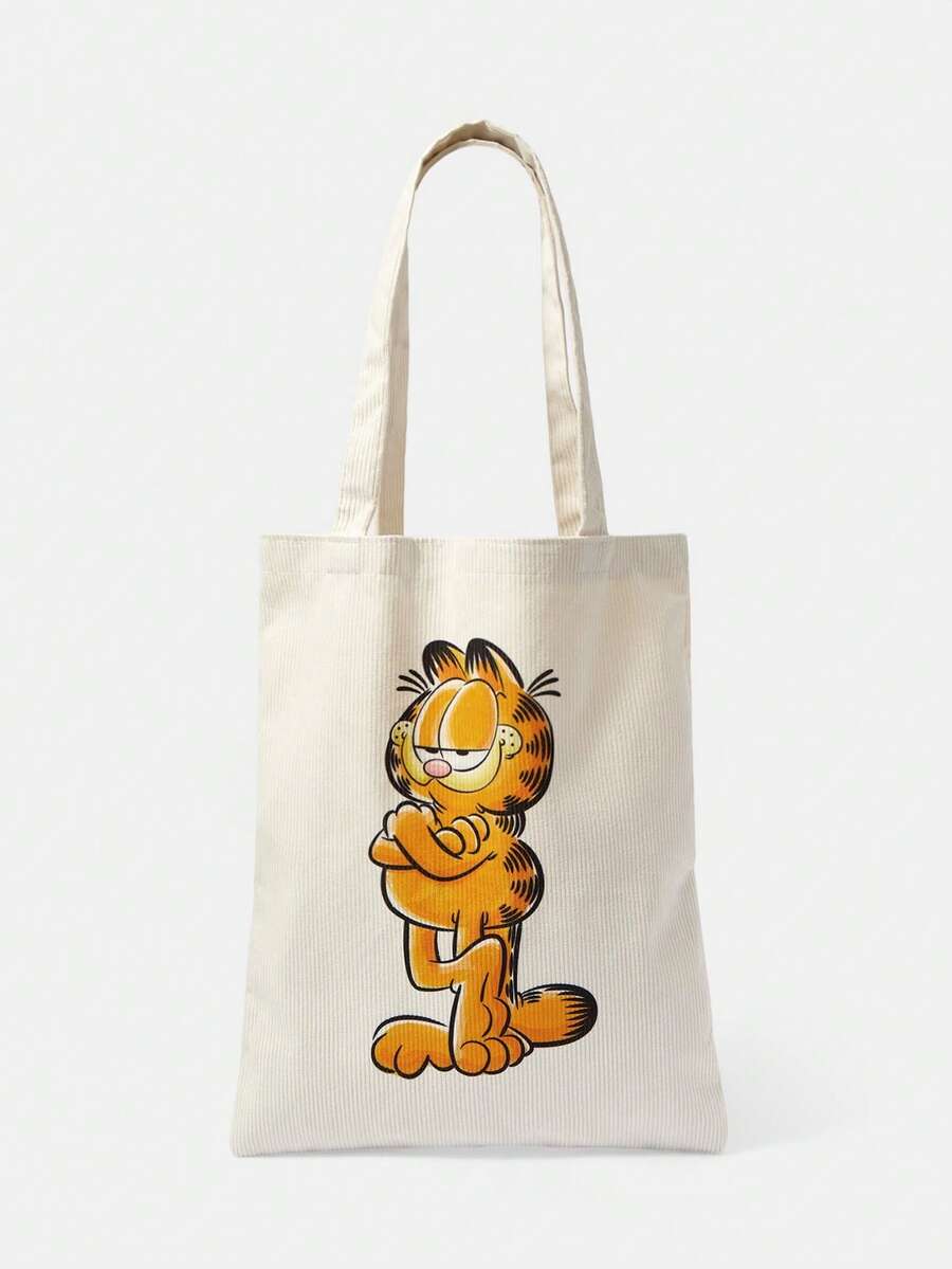 GARFIELD | SHEIN حقيبة يد نسائية بنمط كرتوني لطيف وعملية - كات-4 - مشاهدة 1