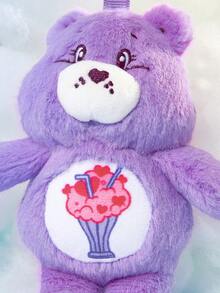 SHEIN X Care Bears 1個可愛毛絨吊飾，精緻刺繡，可愛造型，可掛在包包與鑰匙上 - 紫色 - 查看 4