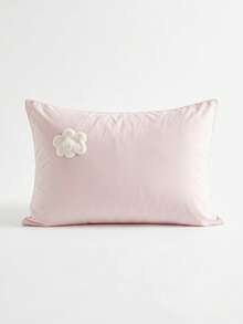 Joivida 2 Buah Sarung Bantal Bordir Poliester dengan Penutup Amplop, Bahan Poliester Halus dan Bernapas, Pelindung Bantal Tempat Tidur dengan Penutup Amplop (Tanpa Isian) - Berwarna merah muda - View 4